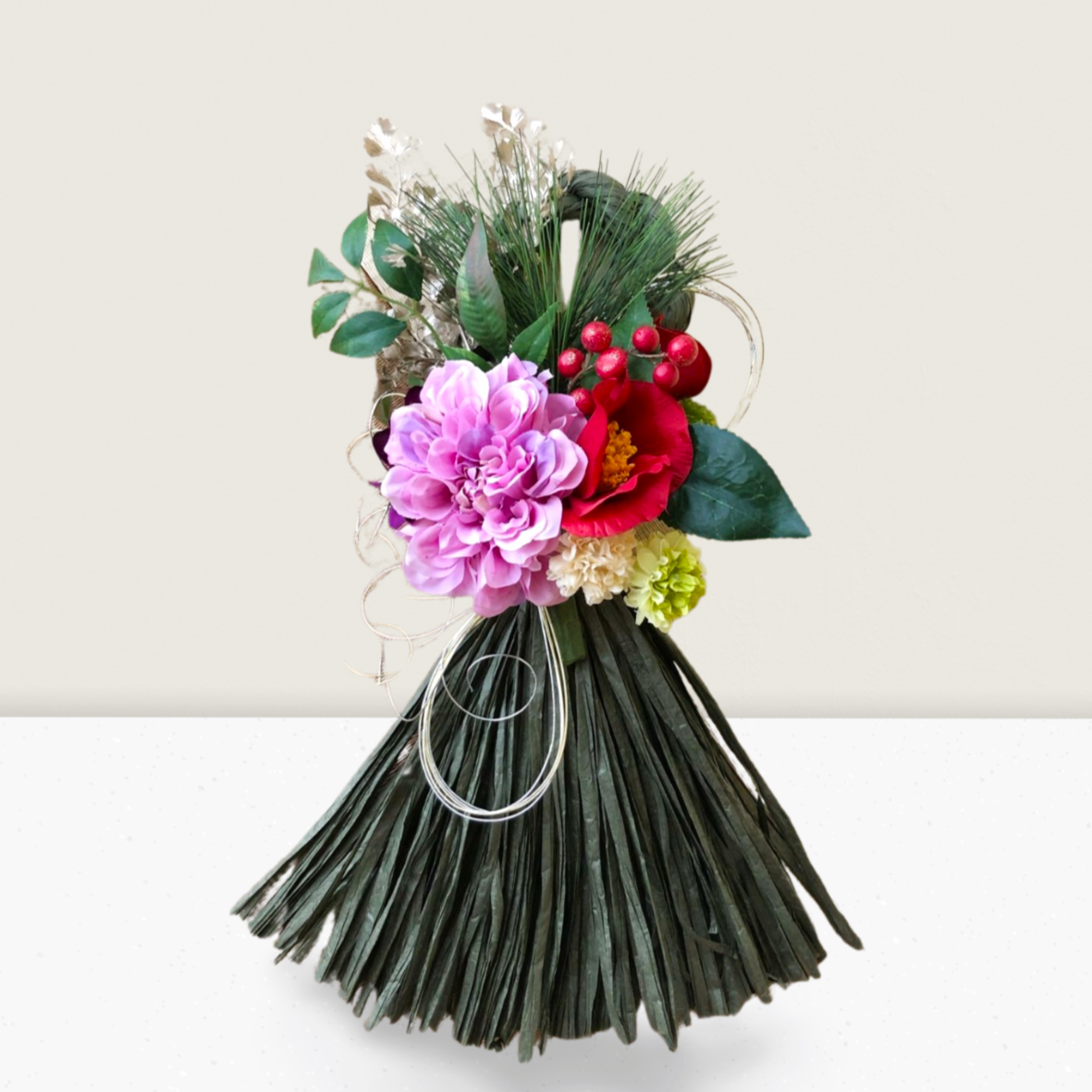 お正月飾り/色のお守り/女性的直感しめ縄タッセル