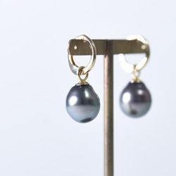 BlackPearl / K18YG earring 【like earrings】 2枚目の画像