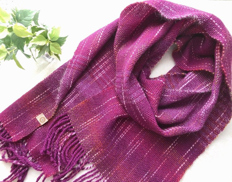 【カラーオーダー】ウール大判手織りストール　200cm 11,396円