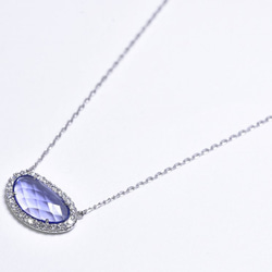 Tanzanite_1.35ct/Diamond_0.17ct pt950 Necklace 【Procyon/プロキオ 1枚目の画像