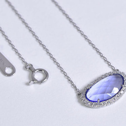 Tanzanite_1.35ct/Diamond_0.17ct pt950 Necklace 【Procyon/プロキオ 3枚目の画像