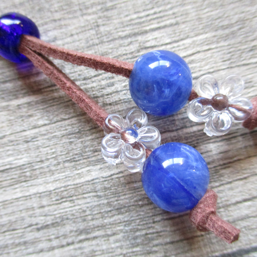 N.618】ハンドメイドネックレス オルゴナイト 猫 カリメロ ラピスラズリ