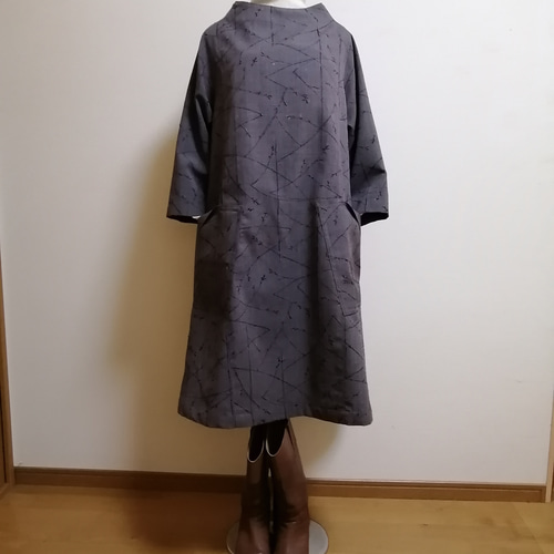 SOLD 着物リメイク チュニック 紬 チュニック さらあお 通販 15104063