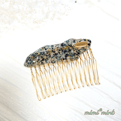 レジン ヘアゴム* ドライフラワー バイカラー HG13 ハンドメイド