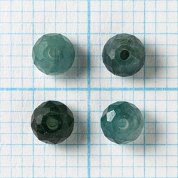 10粒売り　ブルーグリーントルマリンAA++　ボタンカット4×4×2.5mm 2枚目の画像