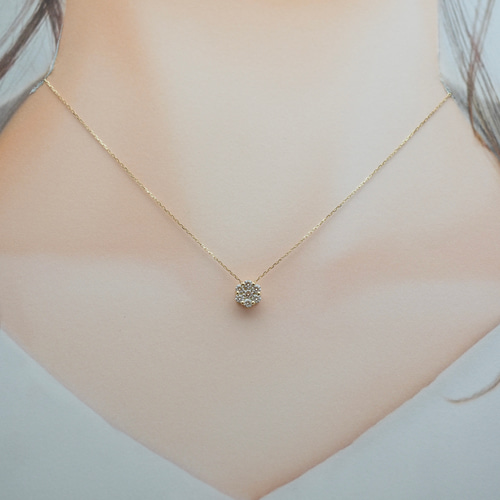 FLOUR～ No.3525 K18 ダイヤモンド0.30ct HEART＆CUPID 