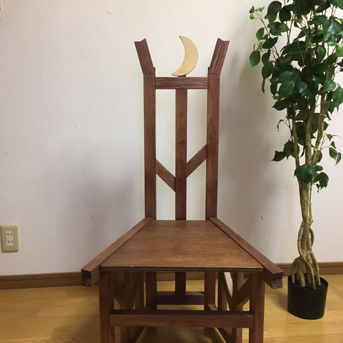 ◆森の工房CHATA◆ハイバックデザインチェア木製 高背椅子 架台 Forest 20 highback chair 木製ハイバックチェア 椅子 椅子（チェアー