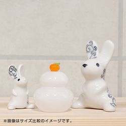 鏡餅 置物 お正月 かわいい 縁起物 手作り ガラス Glass Studio Uka yamanokami-306 6枚目の画像