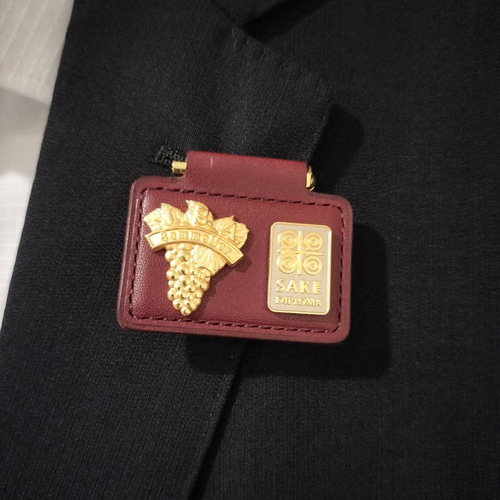 バッジ二つ用｜ソムリエバッジとサケディプロマバッジ用の台布 台座