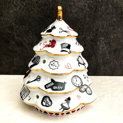 即日発送【アリスのクリスマス】不思議の国のアリス♪ツリー型キャンドルホルダー 3枚目の画像
