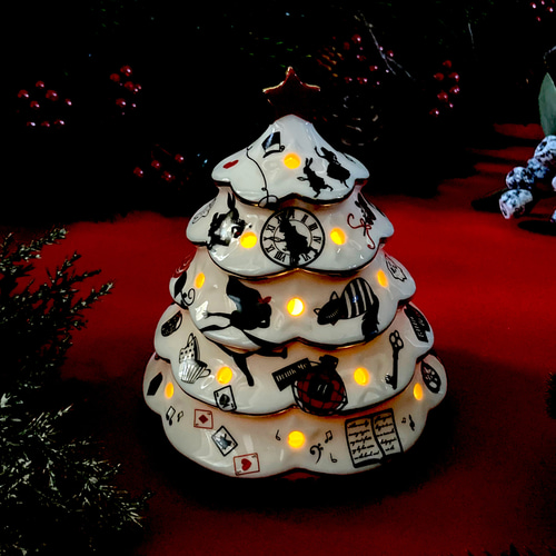 アリスのクリスマス】不思議の国のアリス♪ツリー型キャンドル