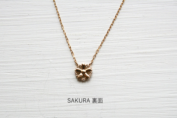 K10YG/ダイヤネックレス【SAKURA / 桜】/WAMON MINI GOLD (NC20021Y） 5枚目の画像