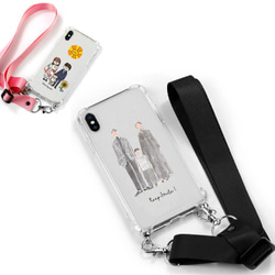 オリジナルイラストで作る ネックストラップ付き iPhoneクリアケース