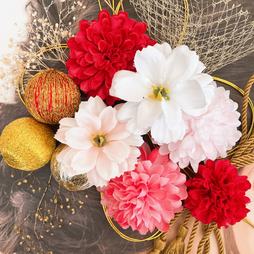 成人式 髪飾り 結婚式 着物 袴 和装 卒業式 水引 ピンク 赤 七五三