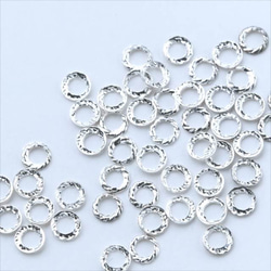 10 金屬螺柱 k19/銀圓形設計環金屬零件裝飾零件釘 (釘零件) 第2張的照片