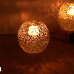 ガラスキャンドルホルダー 泡玉 キャンドル・キャンドルホルダー