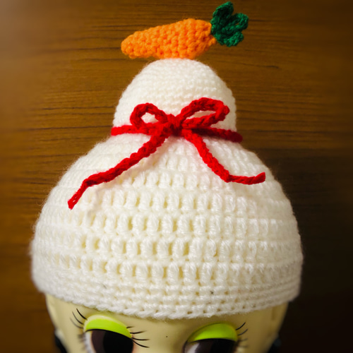 どんぐり帽子ハンドメイド鏡餅 