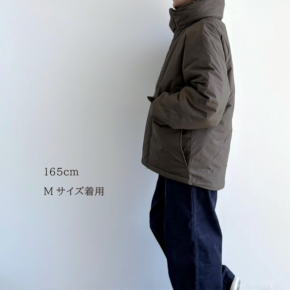 8GM スタンドカラージャケット（ダークオリーブ）【在庫限り】 7枚目の画像