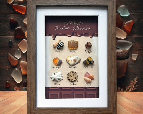 sweets、、❤︎ シーグラスアート 花と蝶〉シーグラスアート その他アート moon 通販 18333466