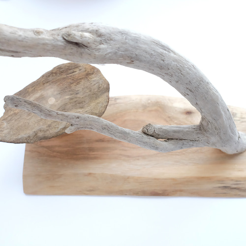 流木とまり木 S｜ステージ付 おもちゃ・ペット小物 Driftwood and