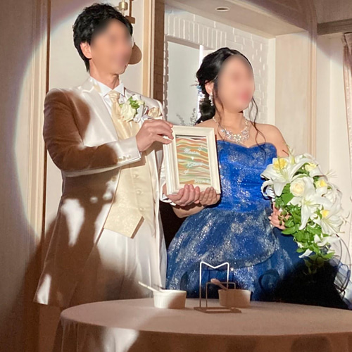 サンドセレモニーオシャレなフレームに必要なものが全部揃った 