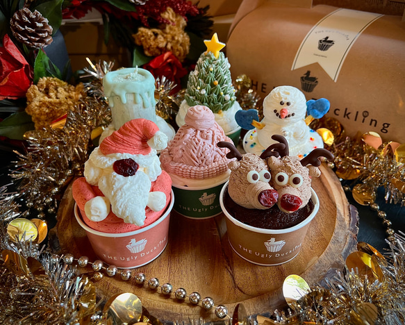 Christmas box / 6cup set box /カップケーキ/クリスマス 1枚目の画像