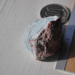 天然石ラリマー約34mm(ドミニカ共和国産)約22g 母岩付き原石ラフロック鉱物鉱石[lar-221208-06] 20枚目の画像