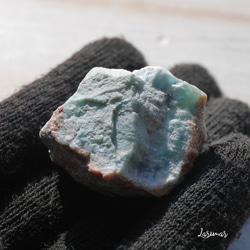 天然石ラリマー約34mm(ドミニカ共和国産)約22g 母岩付き原石ラフロック鉱物鉱石[lar-221208-06] 1枚目の画像