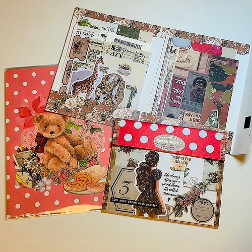 【おすそ分け】紙もの 素材セット コラージュ素材 おすそ分けファイル 材料 紙もの まとめ売り サイズ120