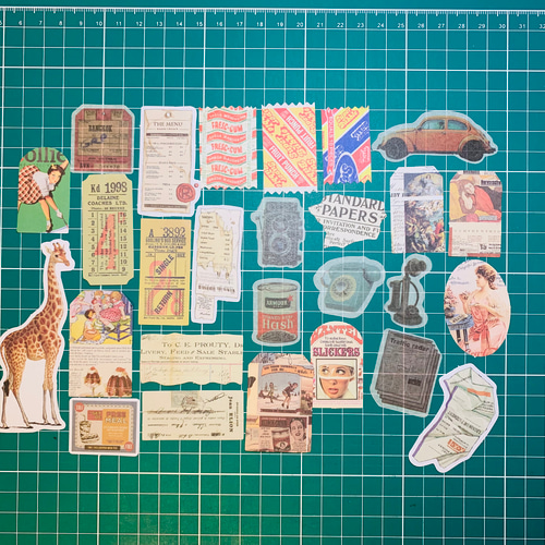 コラージュ素材165枚 】ハンドメイド袋に入れてお届け♡No.219