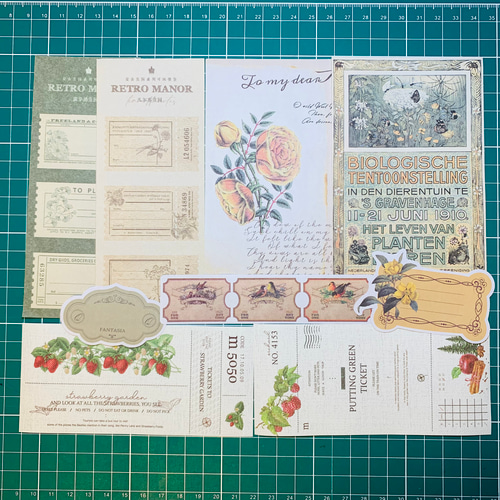 おすそ分け：【teatime.様♡コラージュシート❷♡】1セット限定☆ コラージュ 素材シート ダイカット おすそ分け tea time.様 クリスマス