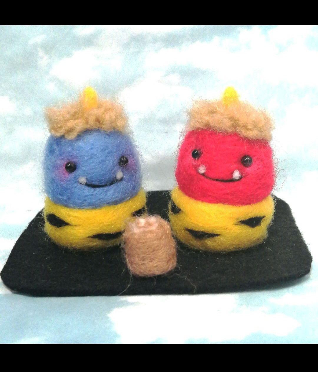 トルテ様】節分飾りA-2 ハロウィン飾りJ(単品) 羊毛フェルト