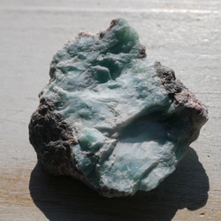 天然石ラリマー約42mm(ドミニカ共和国産)約27g 母岩付き原石ラフロック鉱物鉱石[lar-221208-07] 6枚目の画像