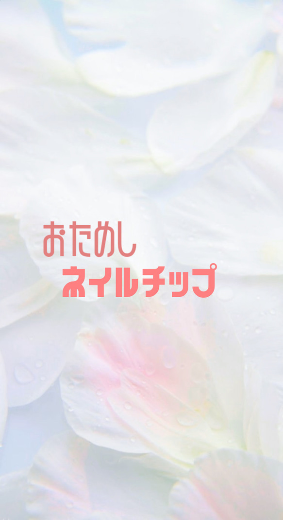 サイズ測定用チップ/ネイルチップ/オーダー/お試しチップ ネイルチップ