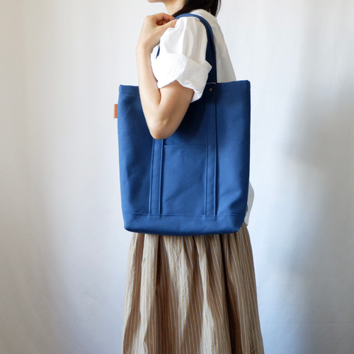 A4縦型トート<ワイン> 倉敷帆布 トートバッグ myu.handwork 通販