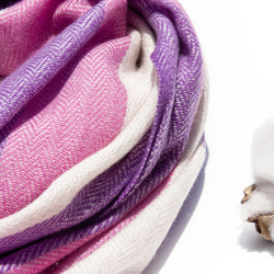 カシミール カシミヤ ニット スカーフ ピュア ウール スカーフ 手織り スカーフ 織り スカーフ - ノルディック ソファ タ 2枚目の画像