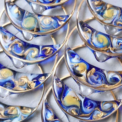 絵画モチーフのRavissant(ゴッホ/星月夜) ピアス（その他） ピヨノメ