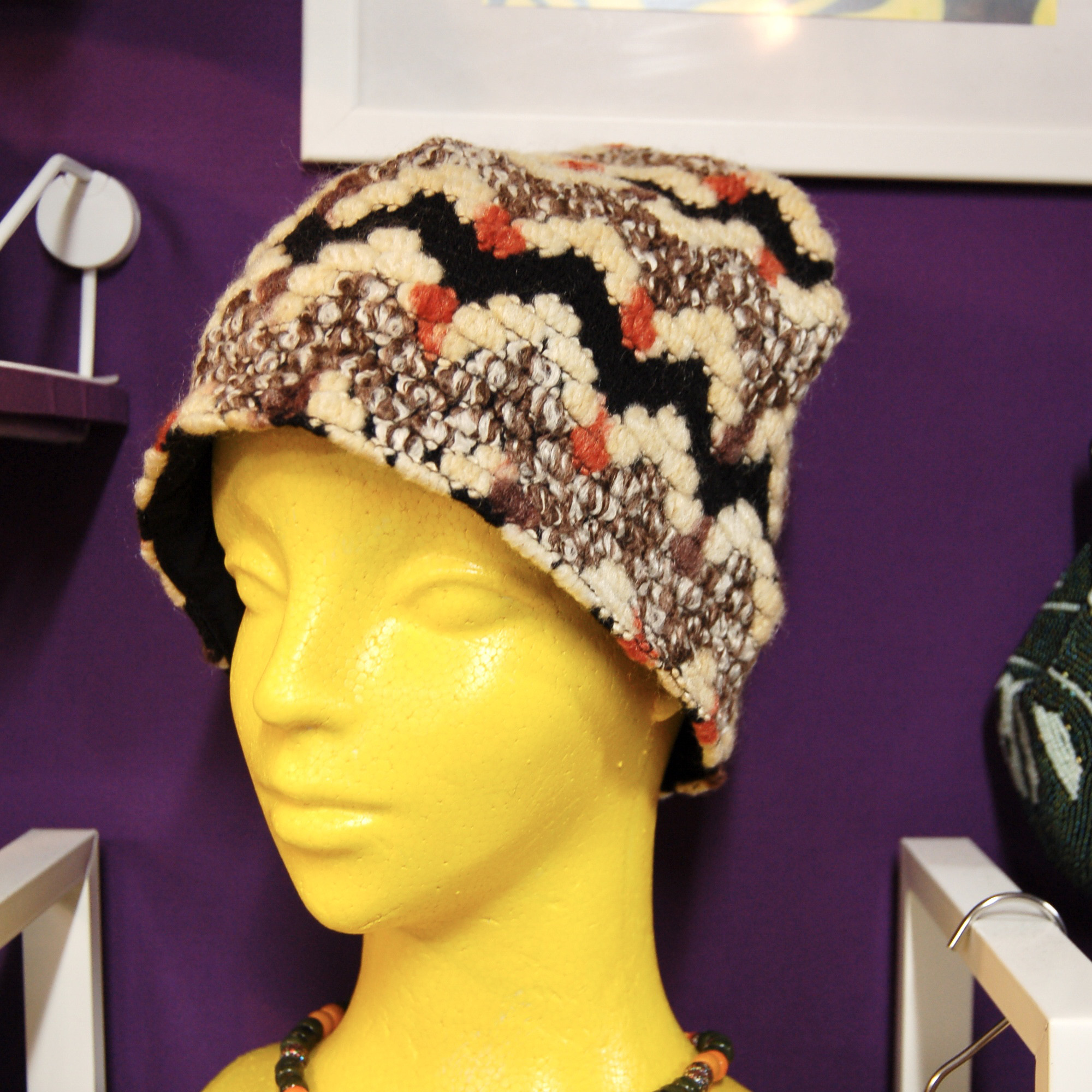 ジグザグジャガードニットキャップ