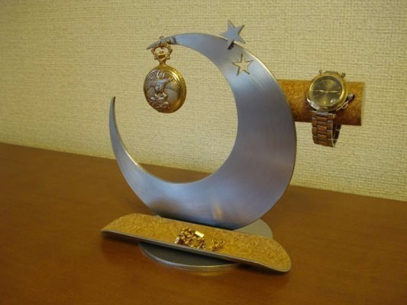 クリスマス　Xmas　Christmas　腕時計スタンド　三日月インテリア腕時計、懐中時計スタンドロングトレイ 6枚目の画像