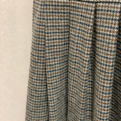 千鳥格子　ツィードジャンパースカート　ワンピース　グレー  ロング丈　 セミフォーマルにも《送料無料》 5枚目の画像