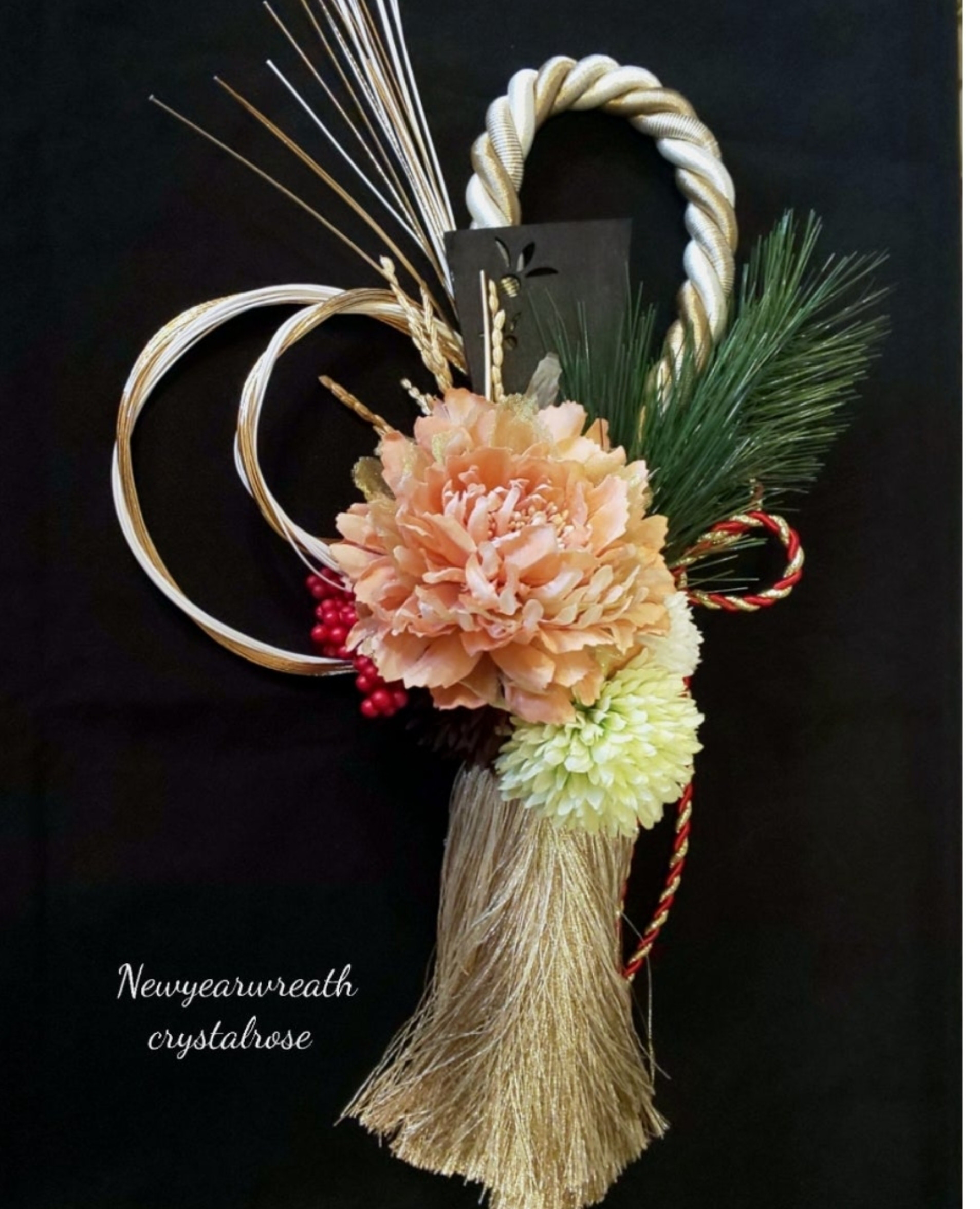 【受注販売】和モダンなデザインで彩るお正月のしめ縄飾り