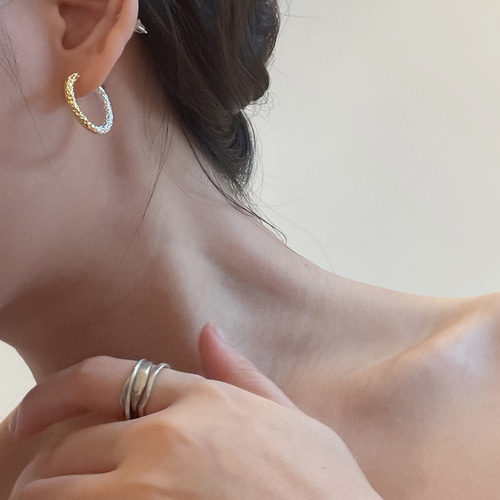 フープピアス 18K 金属アレルギー対応 ゴールド シルバー925