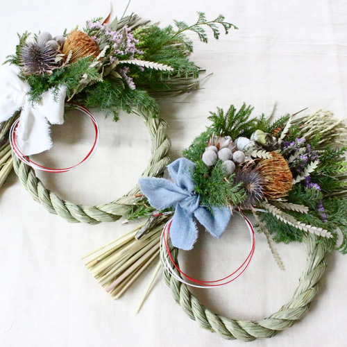 お正月飾りしめ縄リース しめ縄・しめ飾り Dear kukka 通販 15107425