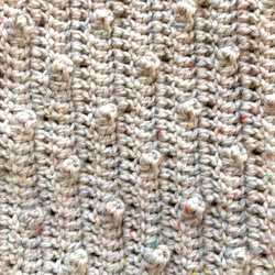 3種類の編み地が可愛いネックウォーマー　スヌード　ツイード　 4枚目の画像