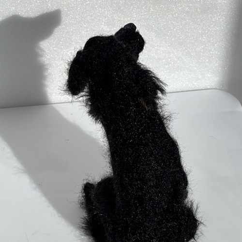 フラットコーテッドレトリバー 黒 羊毛フェルト Wool Whisper