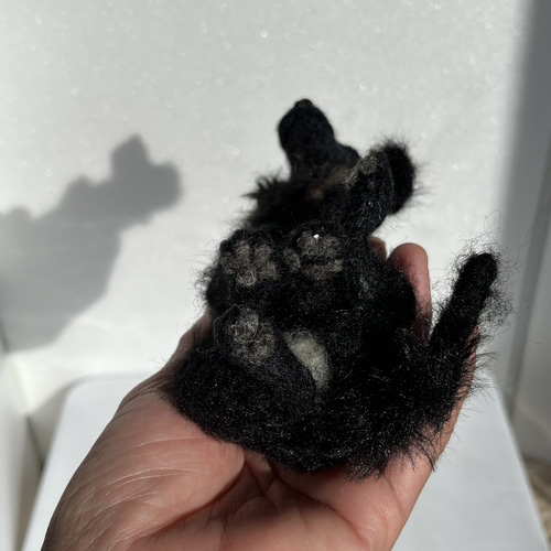 フラットコーテッドレトリバー 黒 羊毛フェルト Wool Whisper 通販