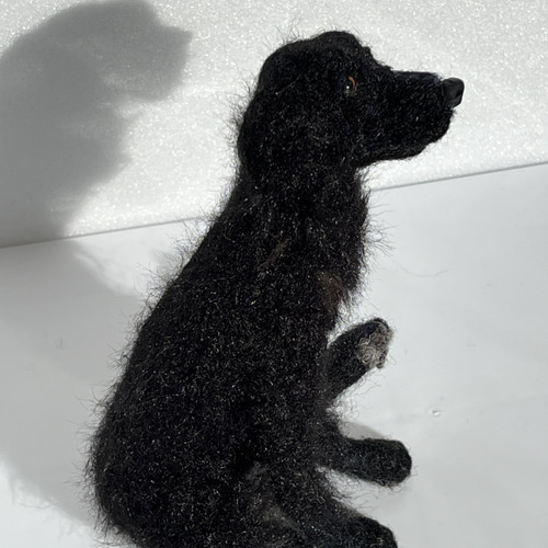 羊毛フェルト　 フラット・コーテッド・レトリーバー フラットコーテッドレトリバー 羊毛フェルト Wool Whisper 通販