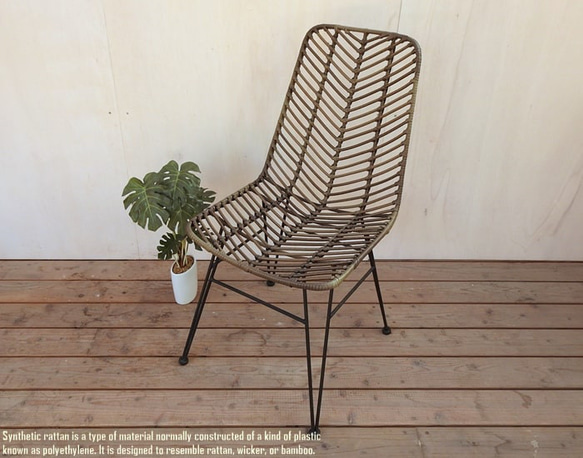 IDEA ガーデンチェア　ダイニングチェア　ラタン ES-VICTORIA ビストロチェア ガーデンチェア｜イデア