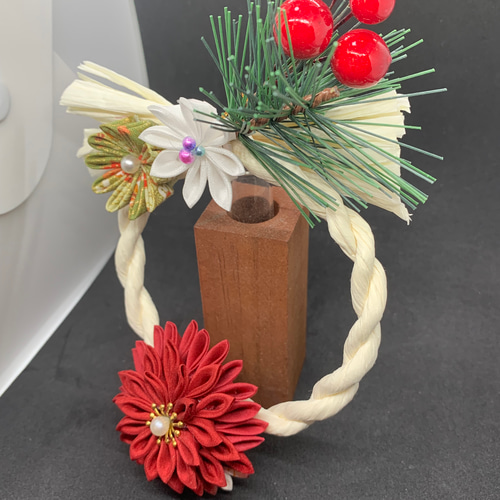 しめ縄飾り 正月飾り つまみ細工 その他素材 つまみ 髪飾り屋 通販