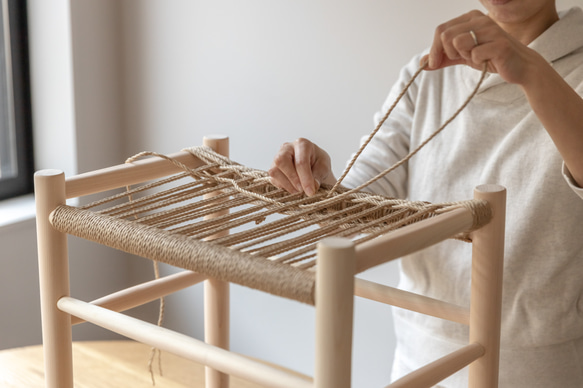 Paper code Stool KIT_ ペーパーコードスツールキット 　↓